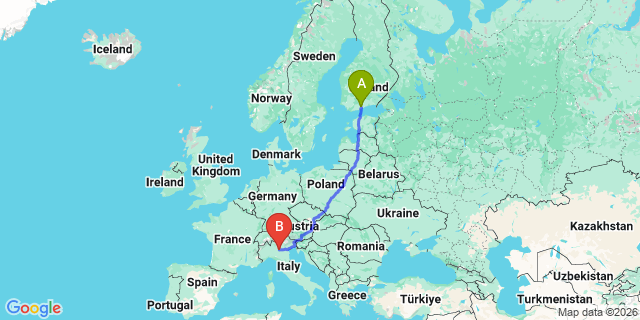 Map: Helsinki Airport (HEL) to Salo
