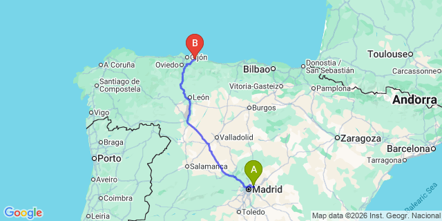 Map: Madrid Airport (MAD) to Villaviciosa