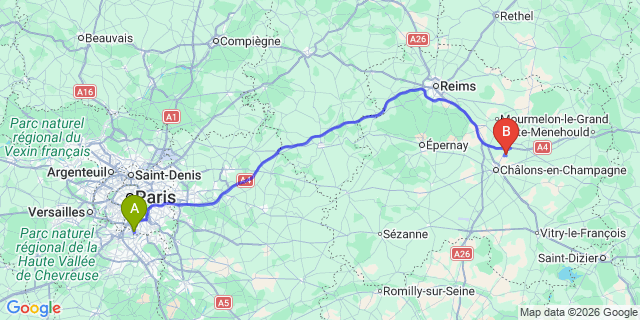 Map: Paris Orly Airport (ORY) to Antwerp
