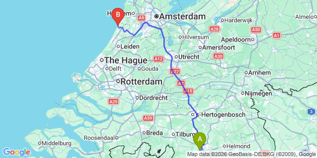 Map: Eindhoven Airport (EIN) to Antwerp