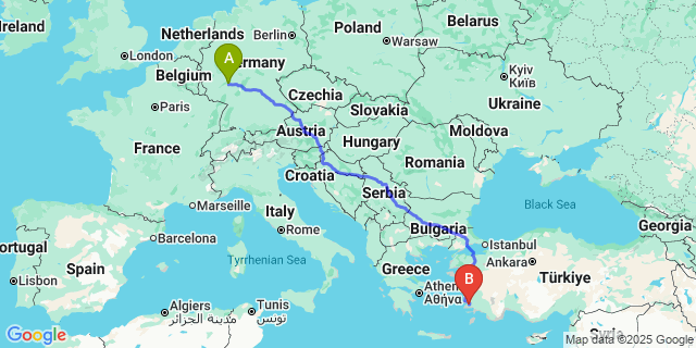 Map: Milas–Bodrum Airport (BJV) to Merkez