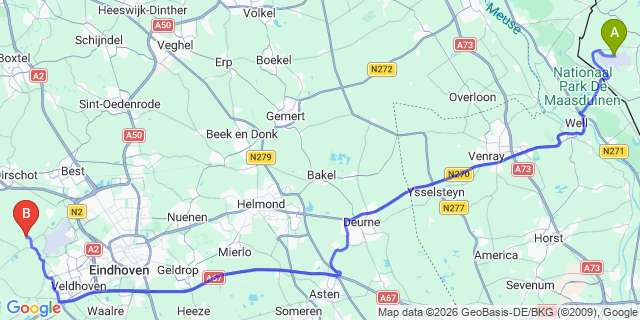 Map: Düsseldorf Weeze Airport (NRN) to Hasselt