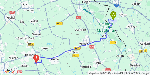 Map: Düsseldorf Weeze Airport (NRN) to Maastricht