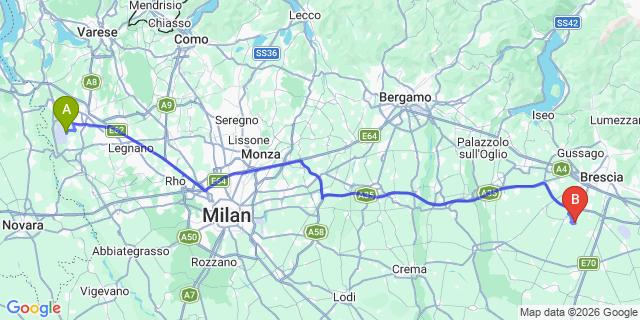 Map: Milan Malpensa Airport (MXP) to Livigno