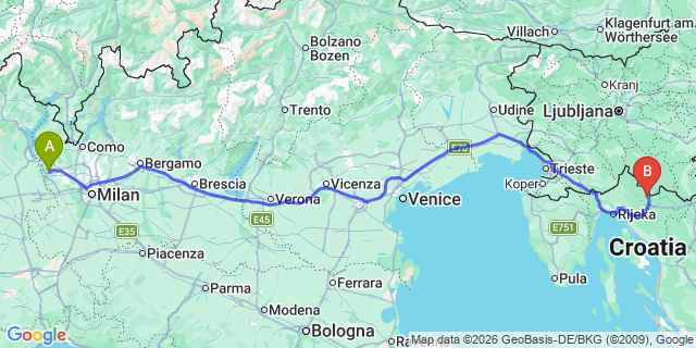 Map: Milan Malpensa Airport (MXP) to Pura