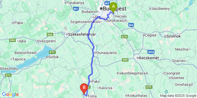 Map: Budapest Airport (BUD), Ferihegy, Liszt Ferenc to Fácánkert