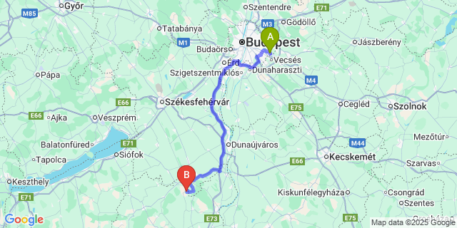 Map: Budapest Airport (BUD), Ferihegy, Liszt Ferenc to Pálfa