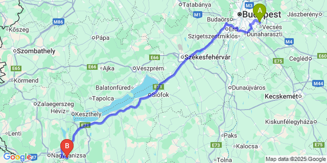 Map: Budapest Airport (BUD), Ferihegy, Liszt Ferenc to Pat