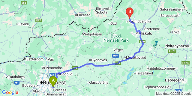 Map: Budapest Airport (BUD), Ferihegy, Liszt Ferenc to Szuhakálló