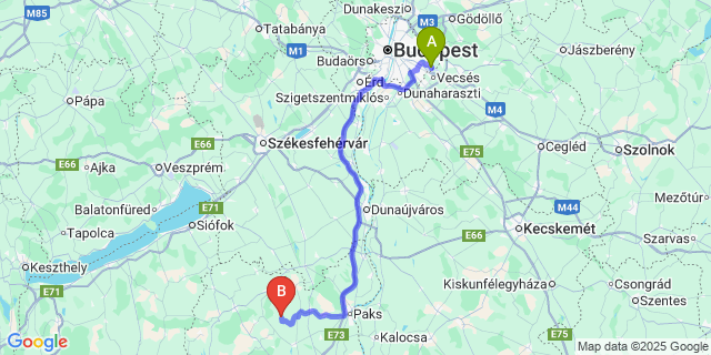 Map: Budapest Airport (BUD), Ferihegy, Liszt Ferenc to Udvari