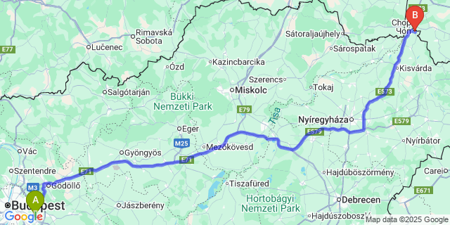 Map: Budapest Airport (BUD), Ferihegy, Liszt Ferenc to Zsurk