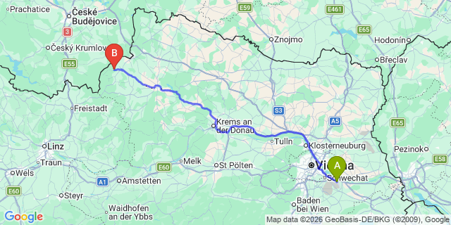 Map: Vienna Airport (VIE) to Schwehatbach