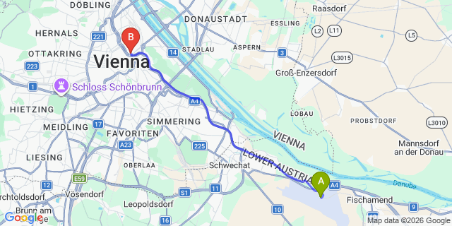 Map: Vienna Airport (VIE) to SO/ Vienna