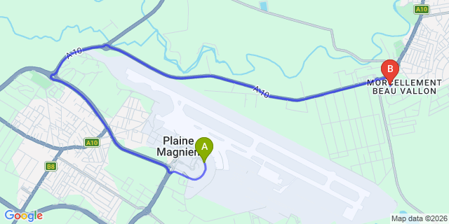 Map: Mauritius Airport (MRU) to Le Jardin de Beau Vallon, Mauritius